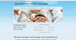 Desktop Screenshot of jolietbehavioralhealth.com